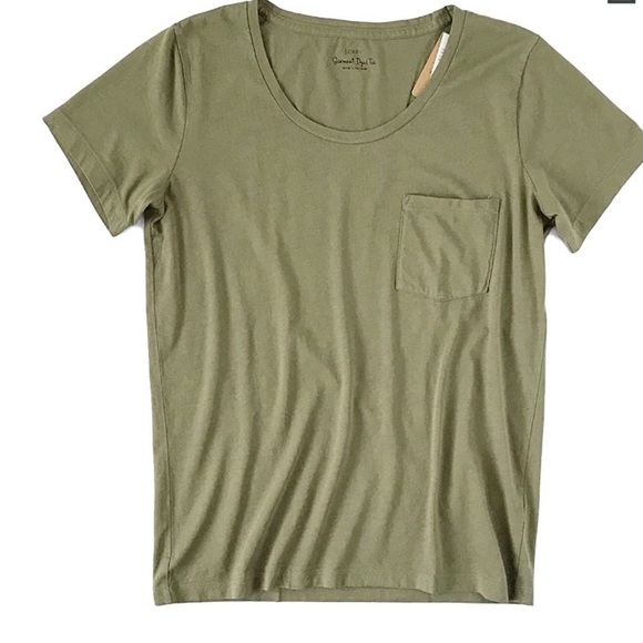 J Crew Factory Women's - Short Sleeve Pocket Tee - Picture 1 of 6